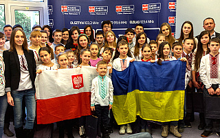 Grupa dzieci z zachodniej Ukrainy z wizytą w Radiu Olsztyn